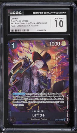 2025 One Piece Premium Best Selection Volume 4 Alt Art Laffitte #OP09-095 CGC 10 GEM MINT