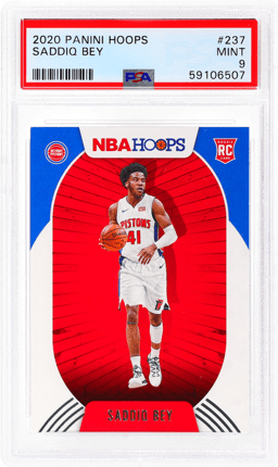 2020 Panini Hoops Saddiq Bey #237 PSA 9