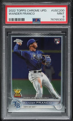 2022 Topps Chrome Update Wander Franco ROOKIE #USC200 PSA 9 MINT