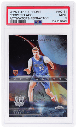 2025 Topps Chrome Activators Refractor Cooper Flagg #AC11 PSA 9