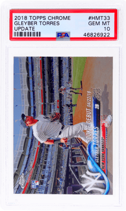 2018 Topps Chrome Update Gleyber Torres #HMT33 PSA 10