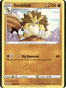2021 Sandslash #132 Fusion Strike