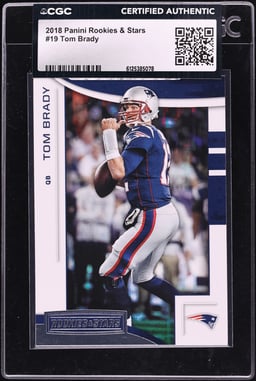 2018 Panini Rookies & Stars Tom Brady #19 CGC AUTH