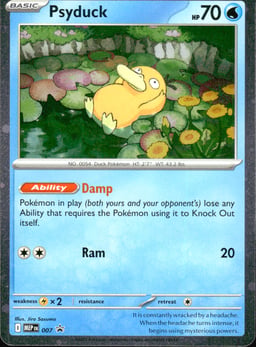 2025 Psyduck #7 Mega Evolution Black Star Promos