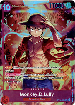 2022 Monkey.D.Luffy (Treasure Booster Set) #ST10-006 One Piece Promotion Cards