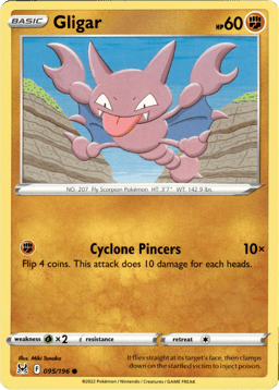 2022 Gligar #95 Lost Origin