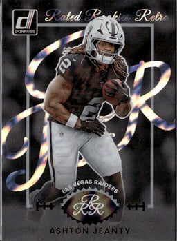 2025 Ashton Jeanty #10 Rated Rookies Retro