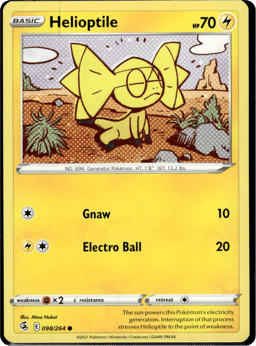 2021 Helioptile #98 Fusion Strike