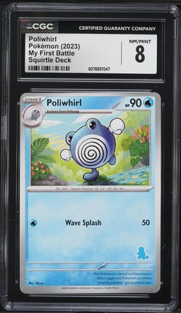2023 Pokemon Scarlet & Violet My First Battle Deck Poliwhirl CGC 8 NM-MT