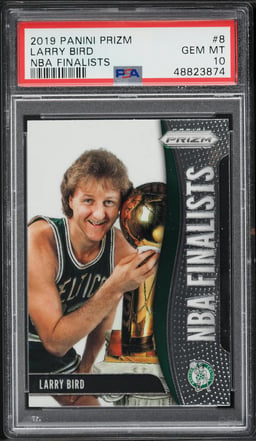 2019 Panini Prizm NBA Finalists Larry Bird #8 PSA 10 GEM MINT