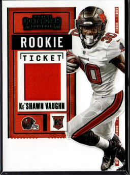 2020 Ke'Shawn Vaughn #RSV-KSV Contenders Rookie Ticket Swatches