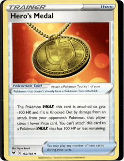 2020 Hero's Medal #152 Vivid Voltage
