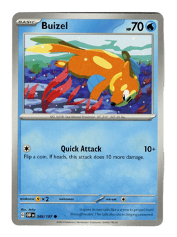 2023 Buizel #48 Obsidian Flames