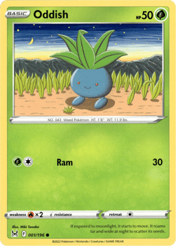 2022 Oddish #1 Lost Origin