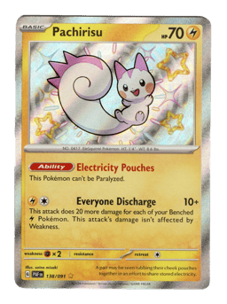 2024 Pachirisu #138 Paldean Fates