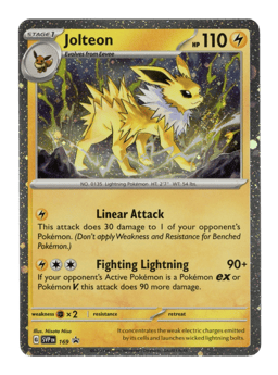 2023 Jolteon #169 Scarlet & Violet Black Star Promos