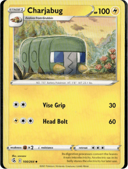 2021 Charjabug #100 Fusion Strike