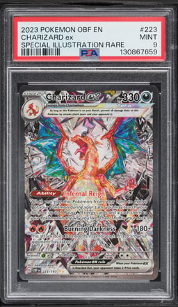 2023 Pokemon Scarlet & Violet Obsidian Flames SIR Charizard ex #223 PSA 9 MINT