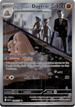2026 Team Rocket's Dugtrio #239 Ascended Heroes