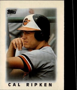 1986 Cal Ripken Jr. #2 Topps Mini League Leaders