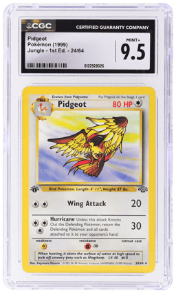 1999 Pokemon Jungle 1st Edition Pidgeot #24 CGC 9.5