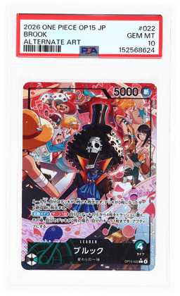 2026 One Piece Adventure On Kami's Island Japanese Alternate Art Brook #OP15-022 PSA 10