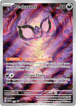 2023 Pecharunt #129 Scarlet & Violet Black Star Promos