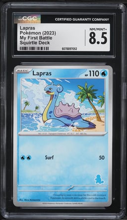 2023 Pokemon Scarlet & Violet My First Battle Deck Lapras CGC 8.5 NM-MT+