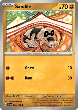 2023 Sandile #115 Scarlet & Violet