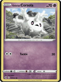 2021 Galarian Corsola #117 Fusion Strike