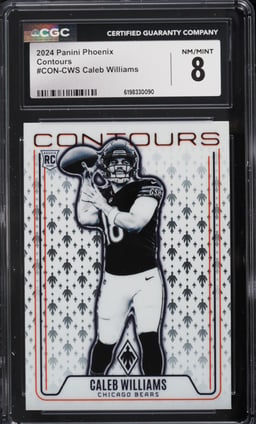 2024 Panini Phoenix Contours Caleb Williams ROOKIE #CON-CWS CGC 8 NM-MT