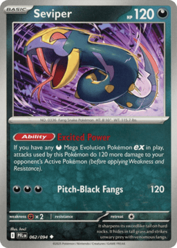 2025 Seviper #62 Phantasmal Flames