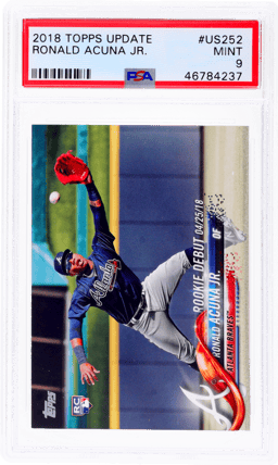 2018 Topps Update Ronald Acuna Jr #US252 PSA 9