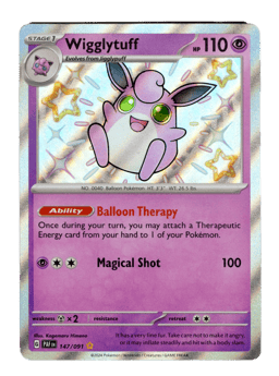 2024 Wigglytuff #147 Paldean Fates