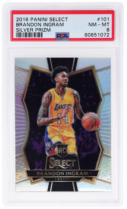 2016 Panini Select Silver Brandon Ingram #101 PSA 8