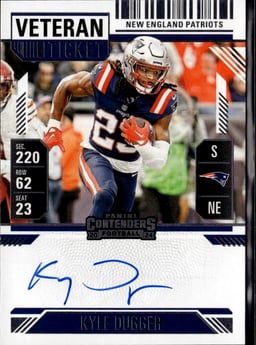 2024 Kyle Dugger #VT-KDR Contenders Veteran Ticket