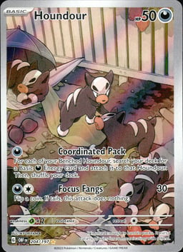 2023 Houndour #204 Obsidian Flames