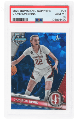 2023 Bowman University Chrome Sapphire Cameron Brink #75 PSA 10