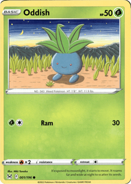 2022 Oddish #1 Lost Origin