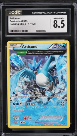 2015 Pokemon XY Roaring Skies Articuno #17 CGC 8.5 NM-MT+