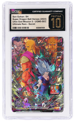 2022 Dragon Ball Super Dragon Ball Heroes Ultra God Mission 5 Ultimare Rare Secret Son Gohan Sh #UGM5SEC CGC PRI