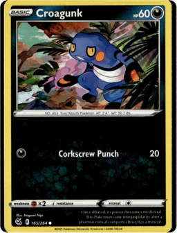 2021 Croagunk #165 Fusion Strike