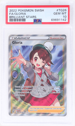 2022 Pokemon Sword and Shield Brilliant Stars Trainers Gallery Gloria #TG26 PSA 10