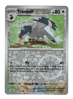 2025 Tranquill #72 Black Bolt