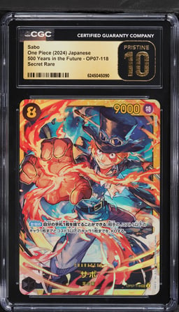 2024 One Piece Japanese 500 Years In The Future SEC Sabo #OP07-118 CGC 10 PRISTINE