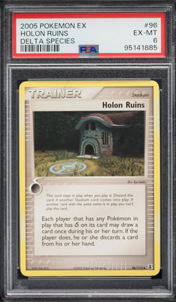 2005 Pokemon EX Delta Species Holon Ruins #96 PSA 6 EXMT