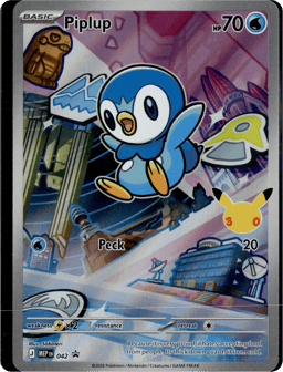 2025 Piplup #42 Mega Evolution Black Star Promos