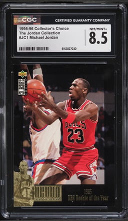 1995 Collector's Choice The Jordan Collection Michael Jordan #JC1 CGC 8.5 NM-MT+