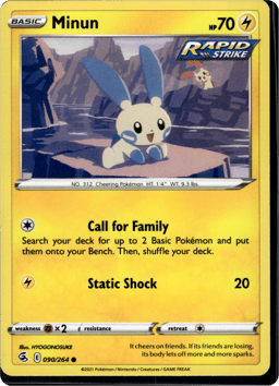 2021 Minun #90 Fusion Strike