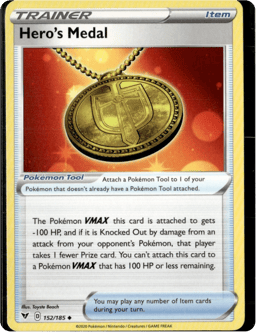 2020 Hero's Medal #152 Vivid Voltage